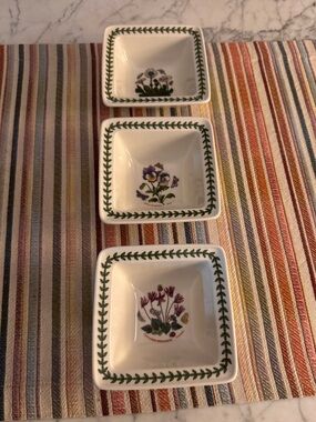 Portmeirion botanic garden set of three dip bowls, 4x2